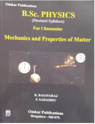 Buy Bsc Physics For Sem Vol Mechanics Properties Of Matter Book