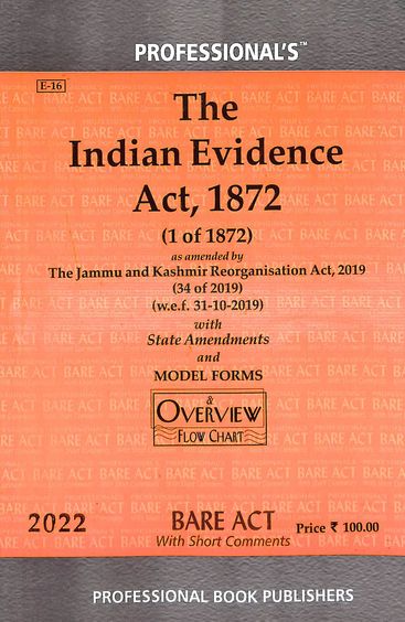 Buy Indian Evidence Act Of Bare Act Book Na