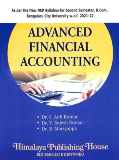 Buy Advanced Financial Accounting For Nd Sem B Nep Bcu Book S