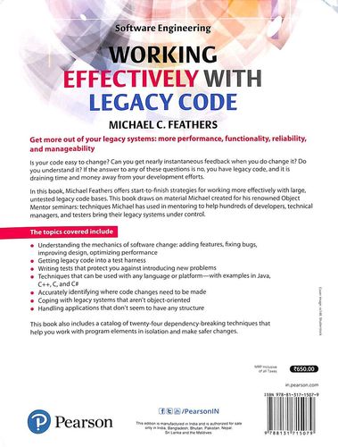 Buy Working Effectively With Legacy Code book : Michael C