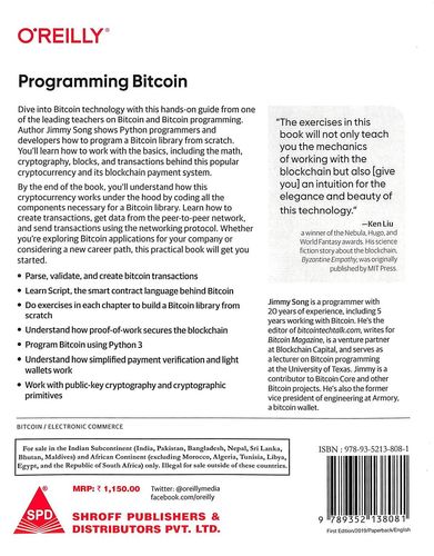 Buy Programming Bitcoin Learn How To Program Bitcoin From Scratch