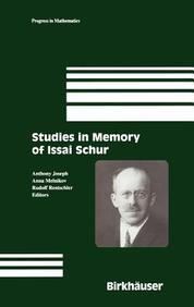 Studies In Memory Of Issai Schur
