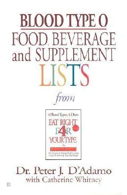 Blood Type O Food, Beverage and Supplemental Lists