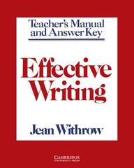 Effective Writing - Writing Skills For Intermediate Students Of