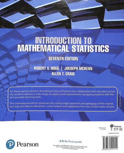 Buy Introduction To Mathematical Statistics book : Robert V Hogg