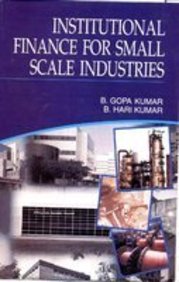 Institutional Finance For Small Scale Industries