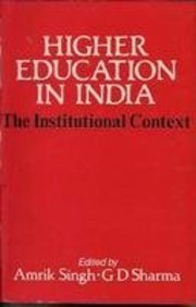 Higher Education In India: The Institutional Context