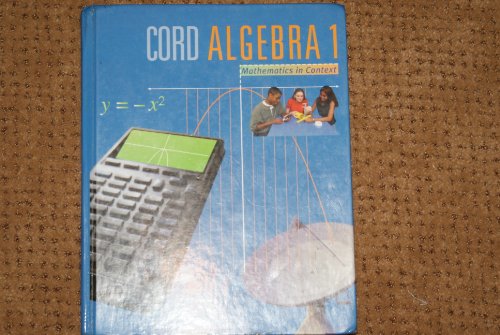 Cord Algebra 1: Mathematics in Context