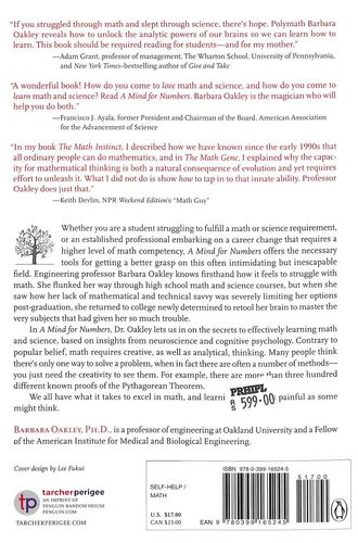 Buy Mind For Numbers : How To Excel At Math & Science Even If You Flunked  Algebra book : Barbara Oakley , 039916524X, 9780399165245   India
