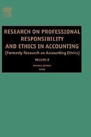 Research On Professional Responsibility And Ethics In Accounting, Volume 9