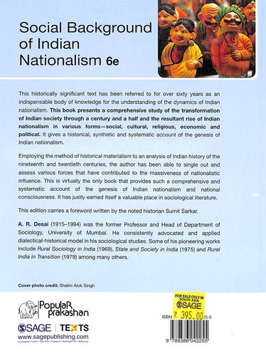 Buy Social Background Of Indian Nationalism book : Ar Desai , 9386042258,  9789386042255  India