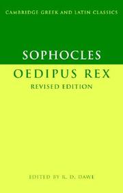 Sophocles: Oedipus Rex (Cambridge Greek And Latin Classics)