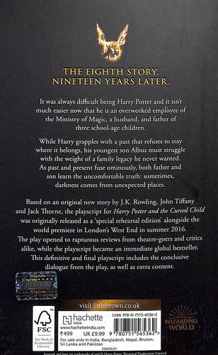 Buy Harry Potter & The Cursed Child : Parts One & Two Playscript