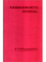 Krishnamurtis Journal