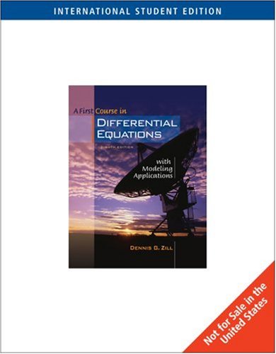 First Course in Differential Equations with Modeling Applications: With Ilrn Tutorial