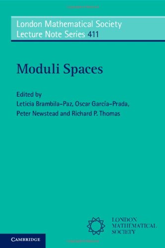 Buy Moduli Spaces (London Mathematical Society Lecture Note Series) book :  Leticia Brambila-Paz,Peter Newstead,Richard P. W. Thomas,Oscar Garcia-Prada  , 1107636388, 9781107636385  India