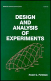 Design And Analysis Of Experiments