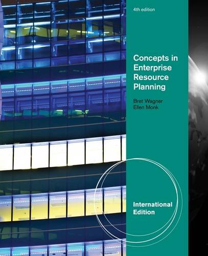 Concepts In Enterprise Resource Planning