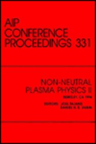 Non-Neutral Plasma Physics: Proceedings Of The Conference Held In Berkeley, Ca, 1994