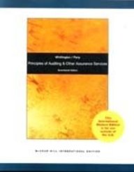 Principles Of Auditing And Other Assurance Services