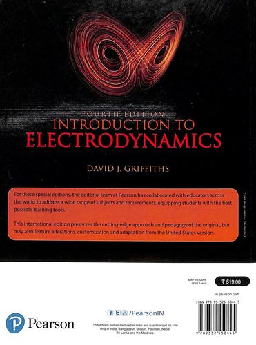 Buy Introduction To Electrodynamics Book David J Griffiths - 