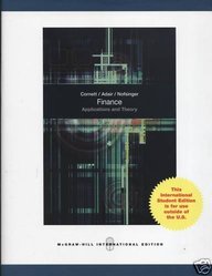 Finance: Applications And Theory