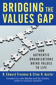 Bridging The Values Gap : How Authentic           Organizations Bring Values Of Life