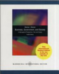 Business, Government And Society: A Managerial Perspective