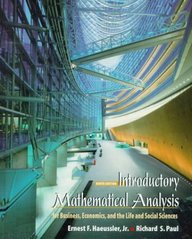 Introductory Mathematical Analysis For Business, Economics And T