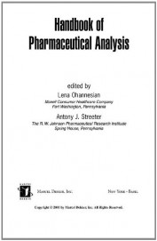 Handbook Of Pharmaceutical Analysis