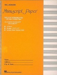 Deluxe Wirebound Super Premium Manuscript Paper (Gold Cover)