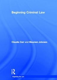 Beginning Criminallaw