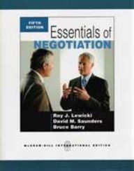 Essentials Of Negotiation