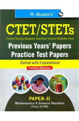 Ctet/Stets Previous Years Papers Practice Test Papers Paper 2 Mathematics & Science Teachers