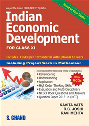 Buy Indian Economic Development For Class Xi Book Kavita Vats R C Joshi Ravi Mehta Sapnaonline Com India