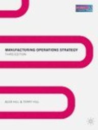 Manufacturing Operations Strategy Texts And Cases