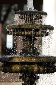 A Stone Water Fountain: Blank 150 page lined journal for your thoughts, ideas, and inspiration