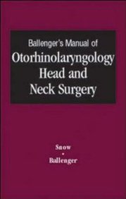 Ballengers Manual Of Otorhinolaryngology Head And Neck Surgery