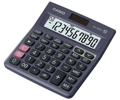 Casio MJ  100 da 10 Digits Calculator
