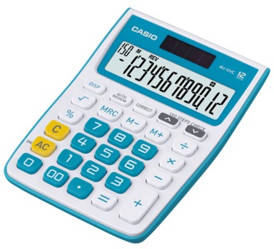 Casio MJ- 12 vc- bu 12 Digits Calculator