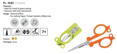 Kangaro FL 1243 Munix Easy Fold Scissors