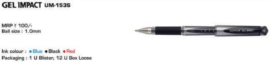 Uniball Um 153s/Umr10 Blue Refill