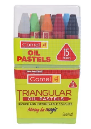 Camel 1004-15rd Oil Pastels 15 Shades