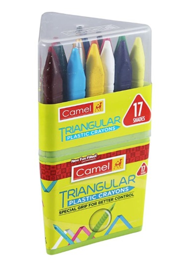 Buy Camel 4417347 Triangular Plastic Crayon 17 Shades book