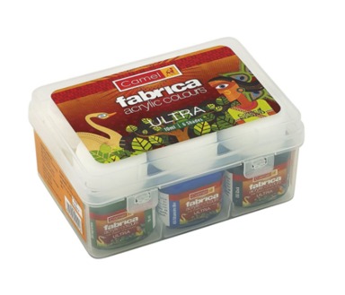 Camel Ultra Fabrica Acrylic Colours 6 Shades
