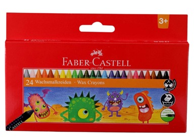 Faber Castell Wax 24 Regular Crayons