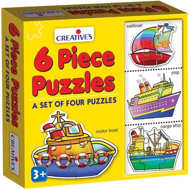 Creative 6 Piece Puzzles - A Set Of Four Puzzles 0771