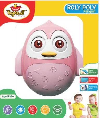 Toynest Roly Poly Penguin Pink