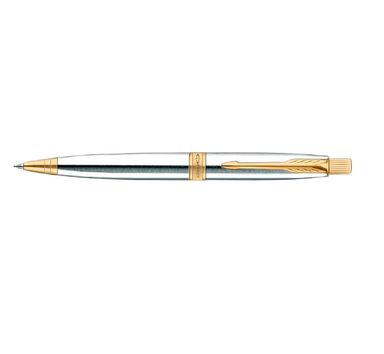 Parker Aster Shiny Chrome Gt Ball Pen - Blue Ink