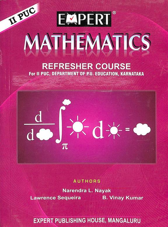 Buy Expert Mathematics Refresher Course 2 Puc Vol 2 New Syllabus book